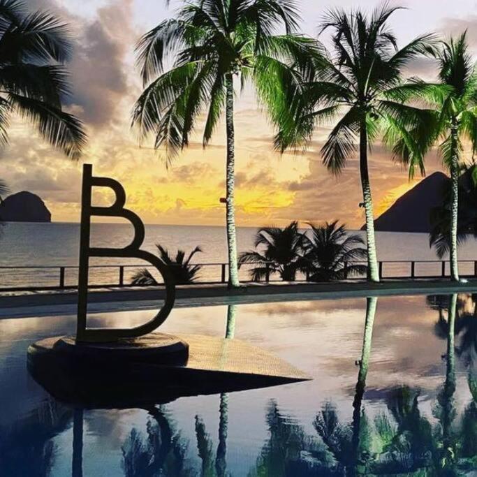 Le Bo Studio - Logement Standing Vue Mer & Piscine Ле-Діаман Екстер'єр фото